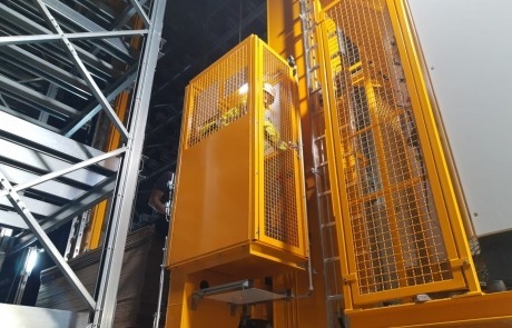 Bau des Hochregallager Kronospan