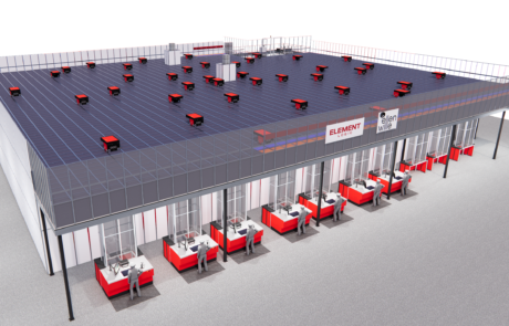 AutoStore-Anlage im neuen Logistikzentrum von ellen wille