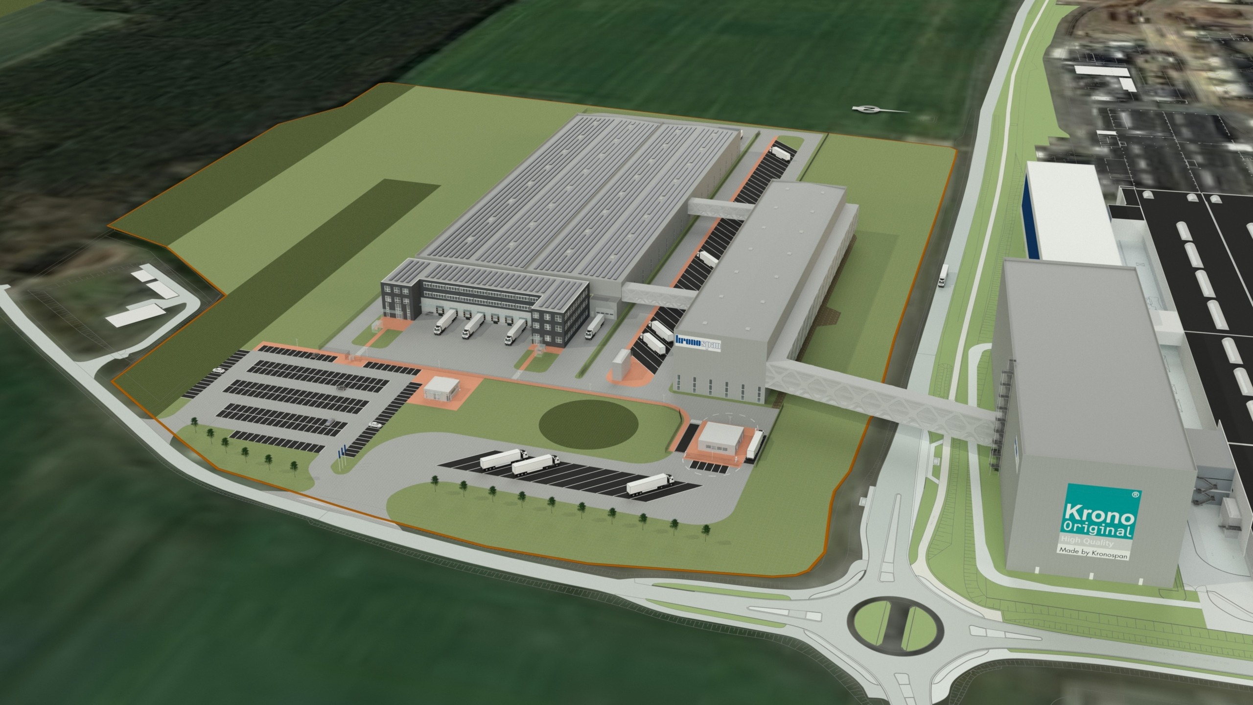 Distributions-/Verladezentrum Kronospan Distributions-/Verladezentrum Kronospan